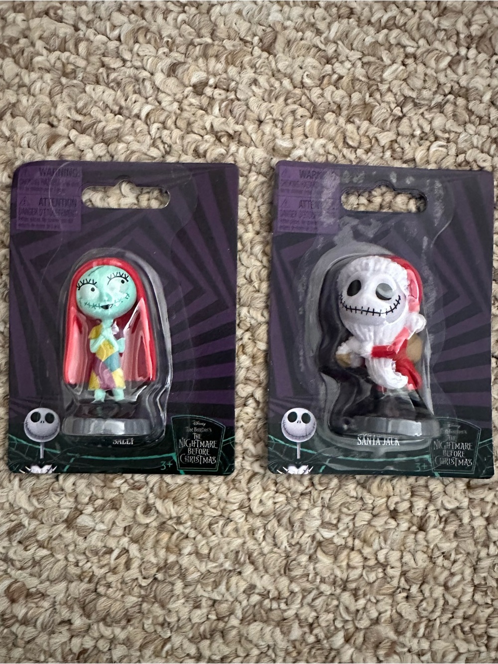 Disney The Nightmare Before Christmas Black & White Mini Figure Backing Cards